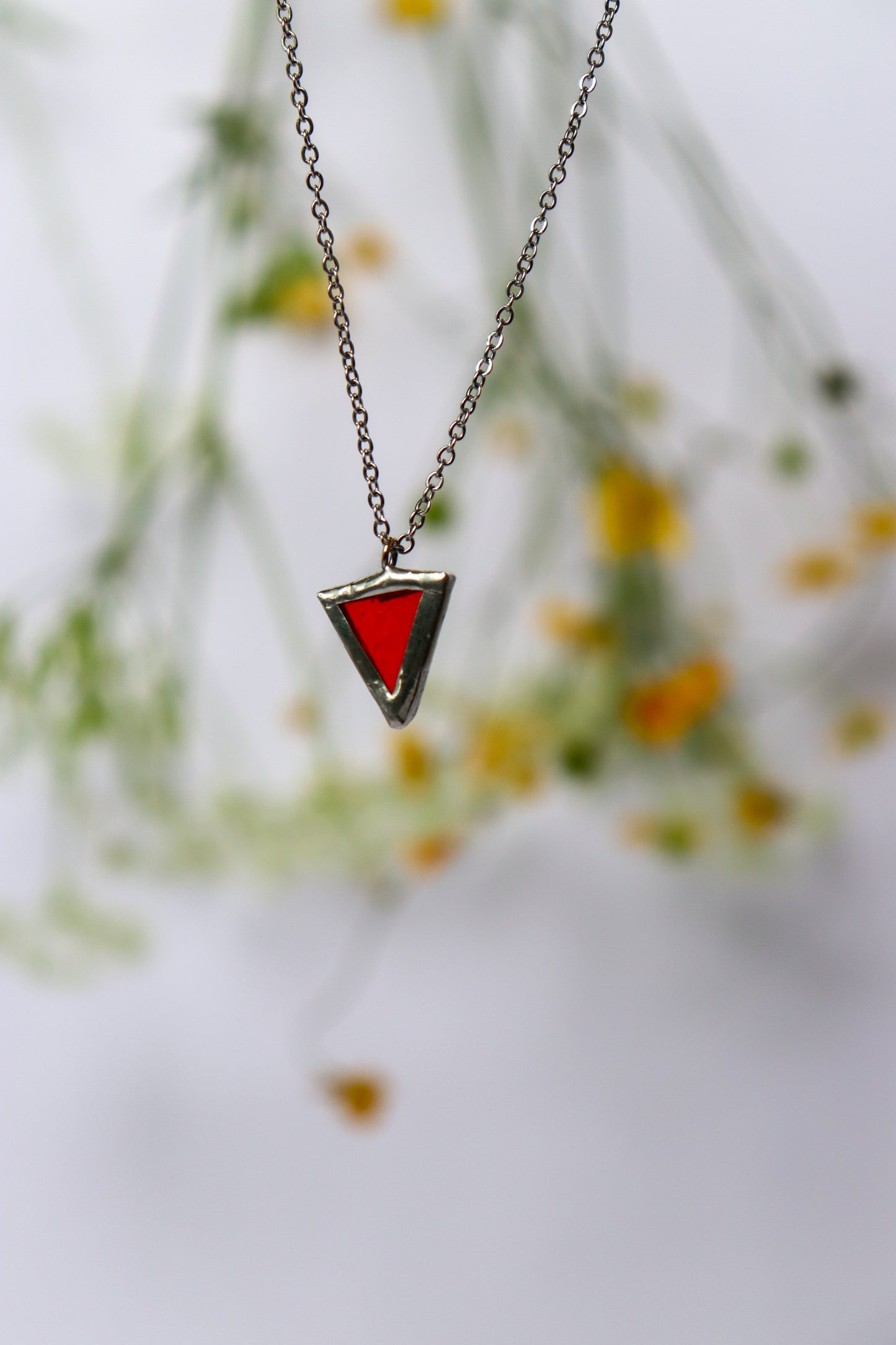 Small triangle necklaces