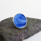Cobalt blue circle rings