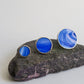 Cobalt blue circle rings
