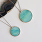 Circle necklaces / Light Turquoise