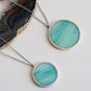 Circle necklaces / Light Turquoise