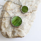 Circle necklaces / Forest green