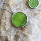 Circle necklaces / Forest green