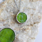Circle necklaces / Forest green