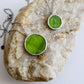 Circle necklaces / Forest green