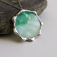 Light green circle necklace