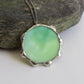 Light green circle necklace