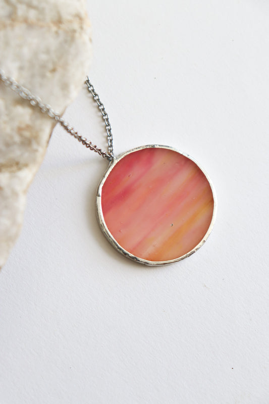 Karneol circle necklaces