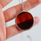 Circle necklaces / Chocolate brown