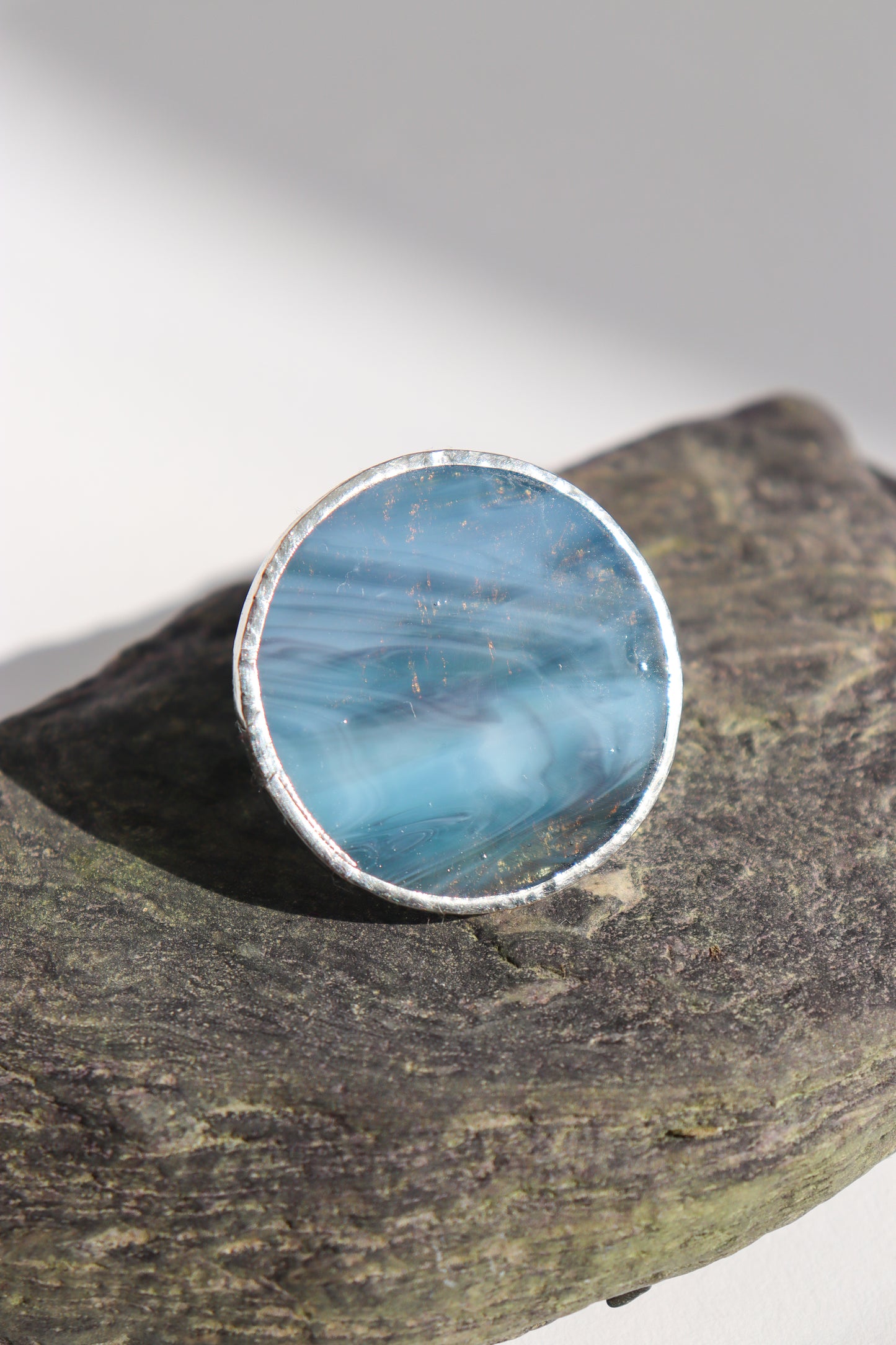 Grayish blue rings