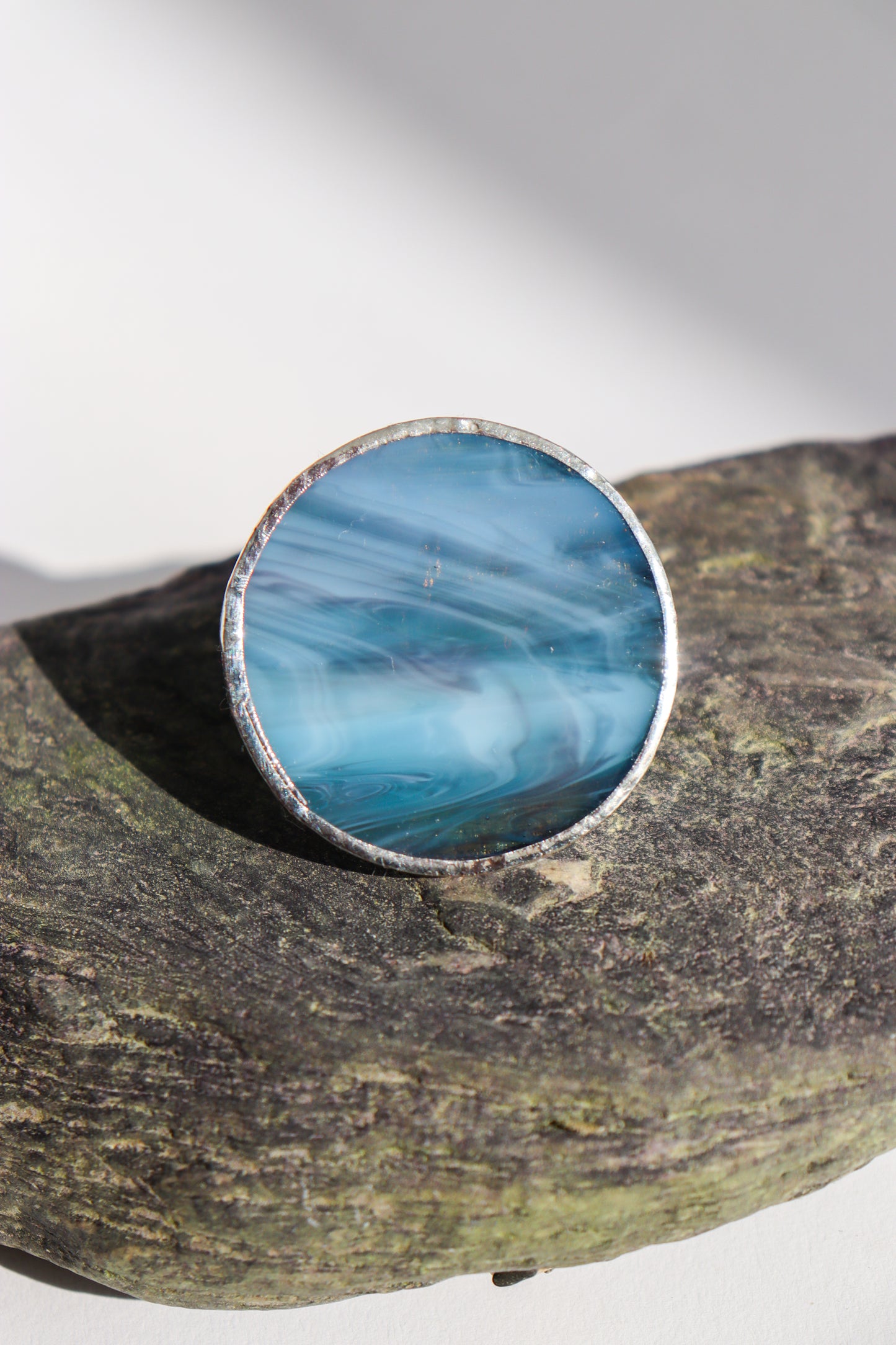 Grayish blue rings