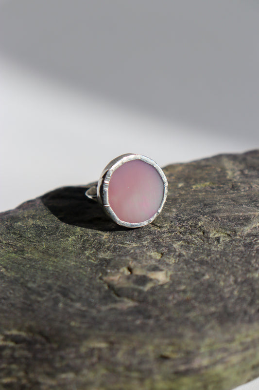 Iridescent pink rings