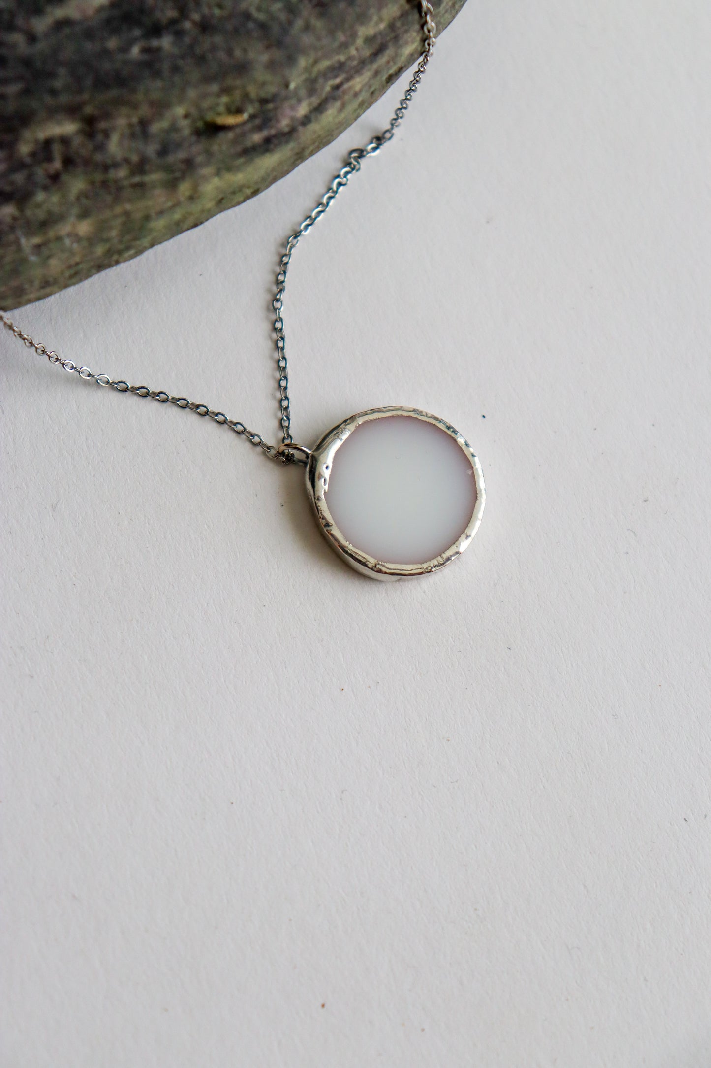 White circle necklaces