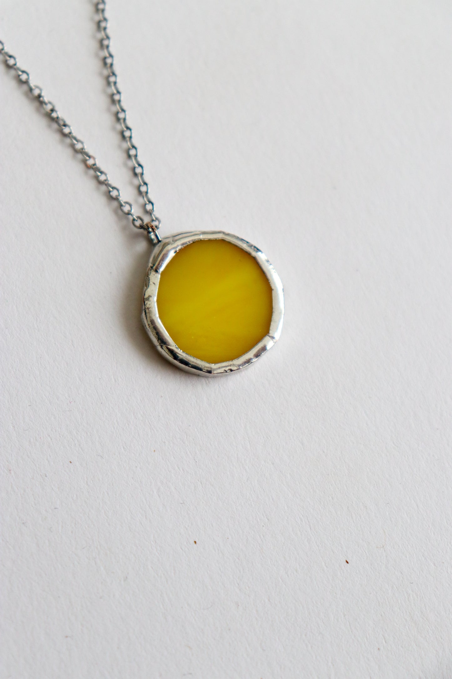 Medium circle necklace /  Yellow