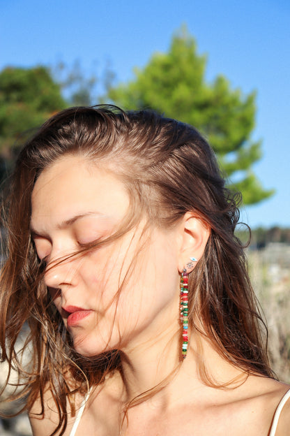 Semi-precious earrings