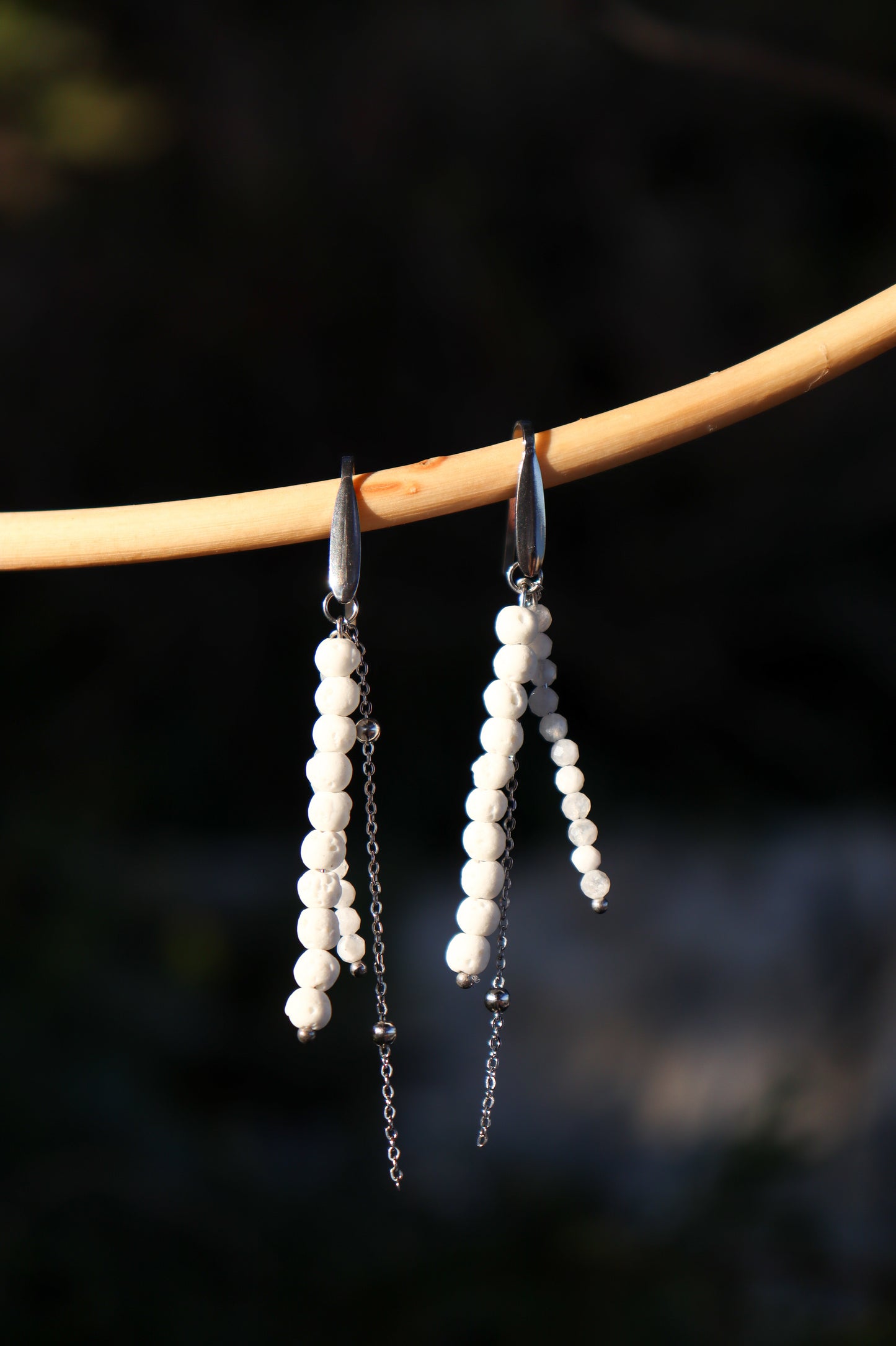 Semi-precious earrings