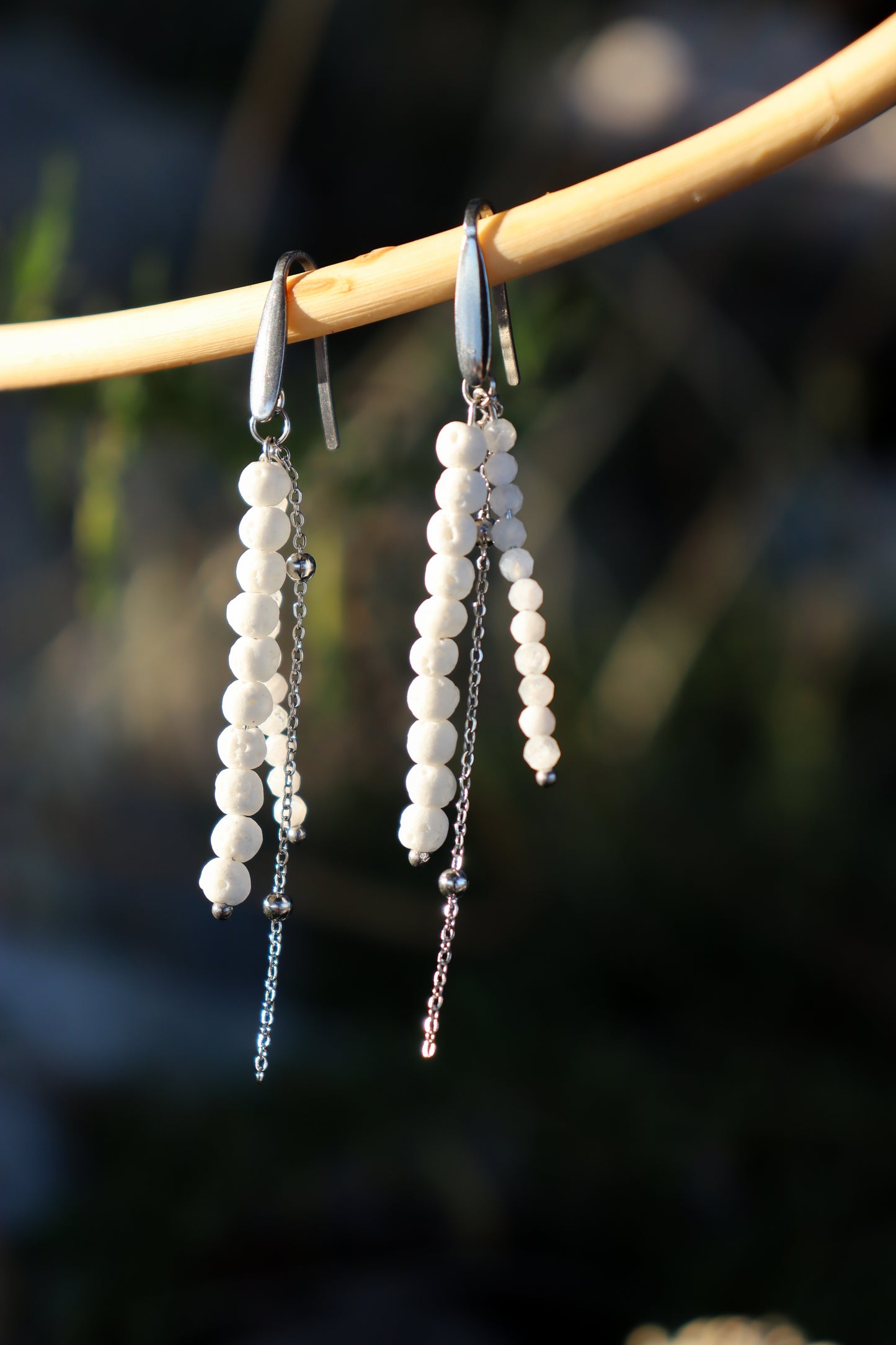 Semi-precious earrings