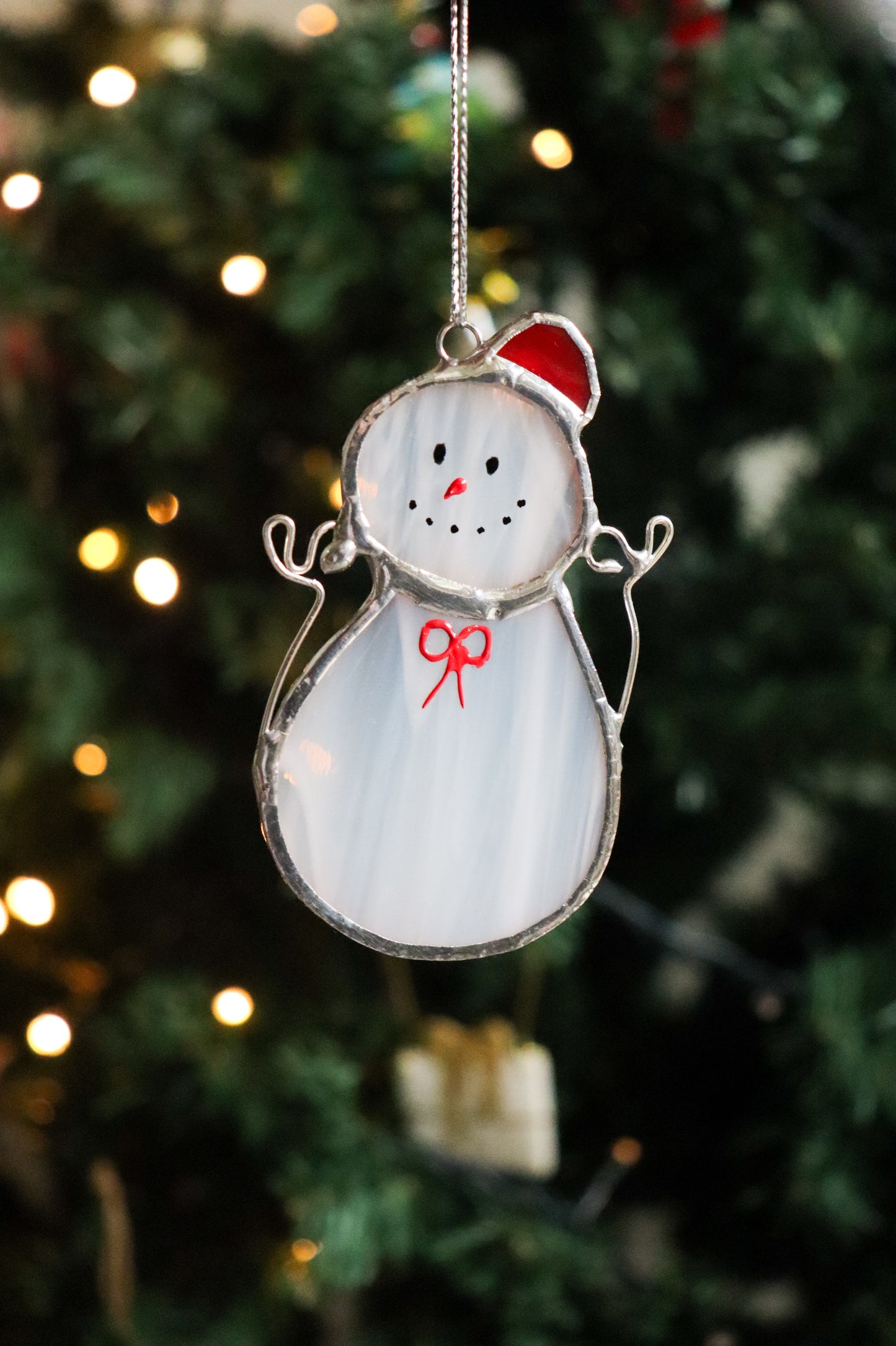 Christmas ornament / White Snowman