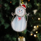 Christmas ornament / White Snowman