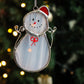 Christmas ornament / White Snowman