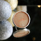 Medium circle ring / Pearly gold