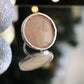 Medium circle ring / Pearly gold