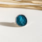 Turquoise circle rings