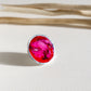 Circle ring / Purple and pink