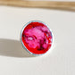 Circle ring / Purple and pink
