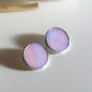 Circle earrings / Iridescent