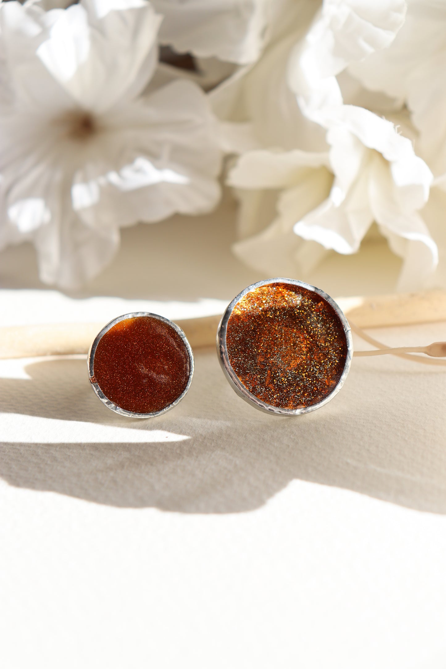 Circle rings / Glitter