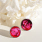 Circle ring / Purple and pink
