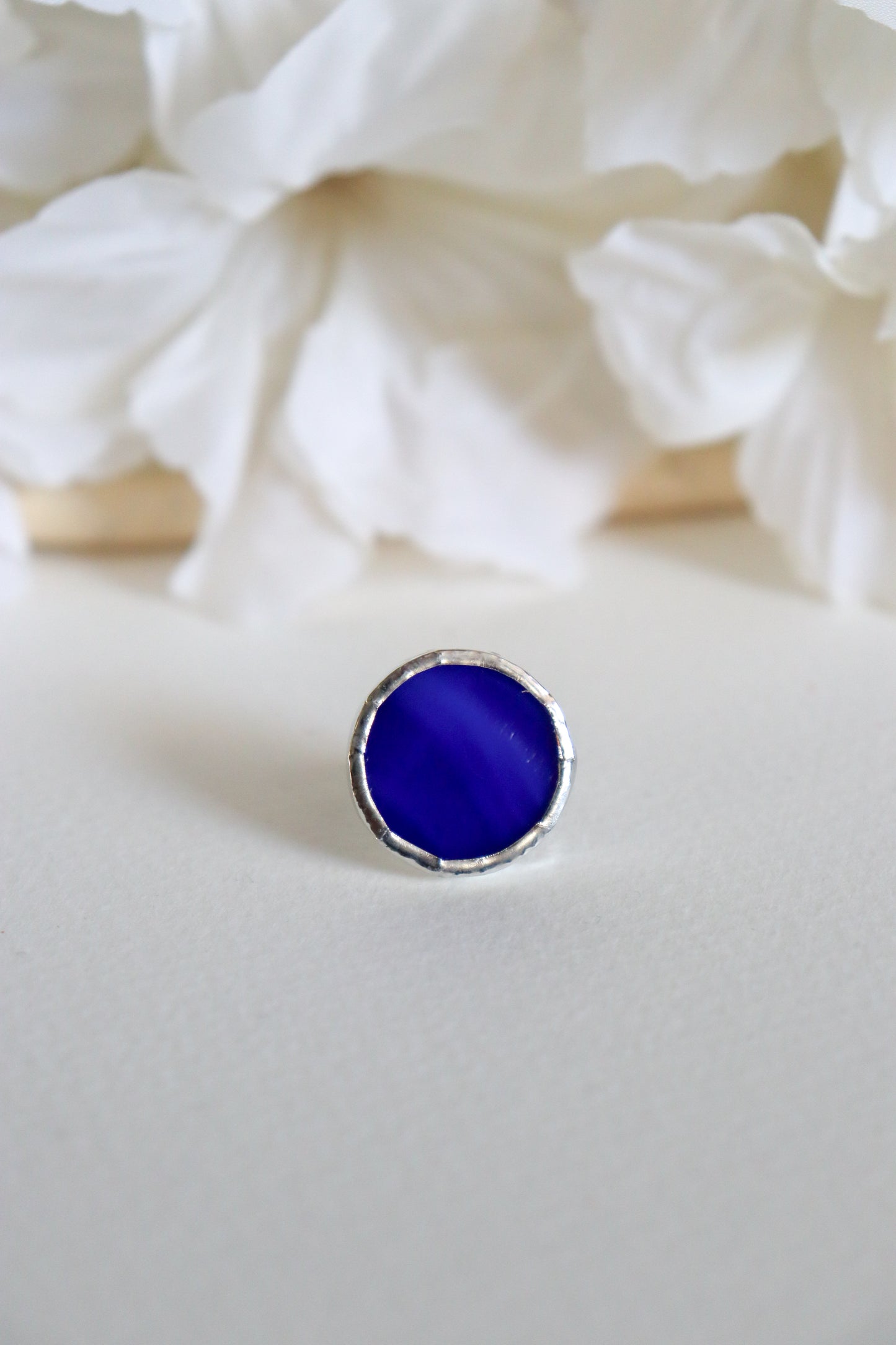 Royal blue circle rings