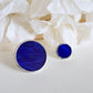 Royal blue circle rings