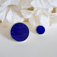 Royal blue circle rings