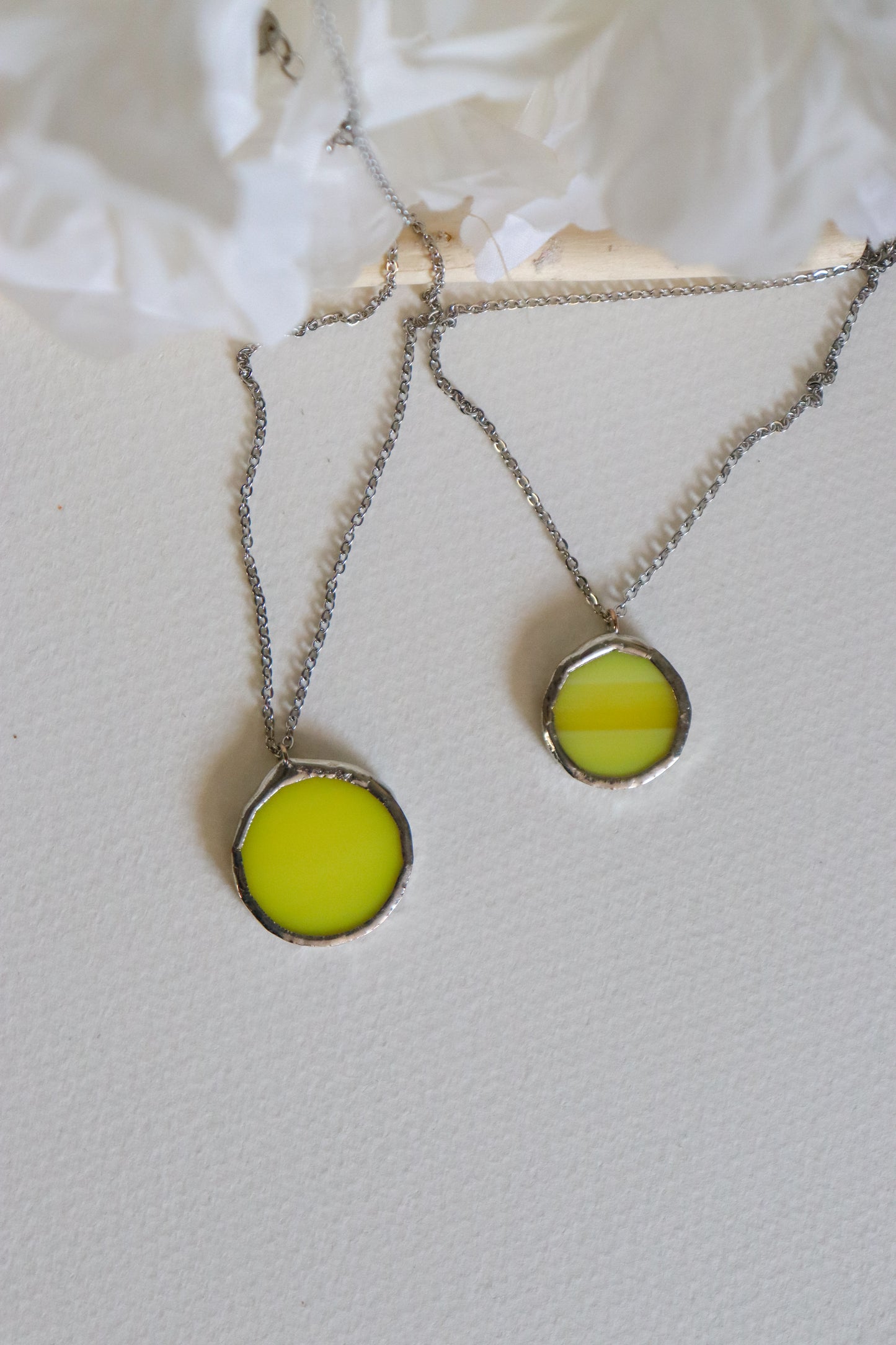 Circle necklaces /  Yellow