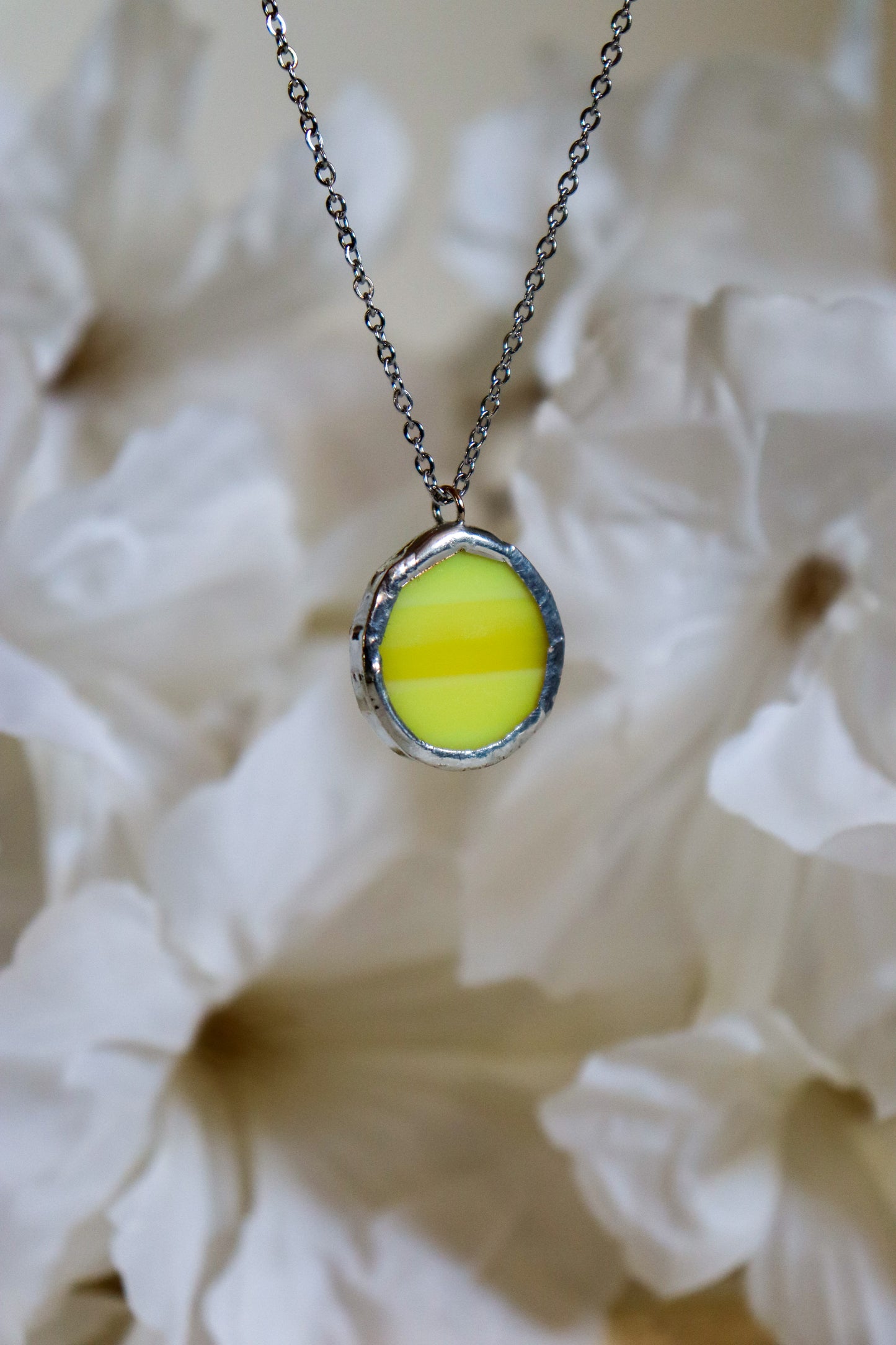 Circle necklaces /  Yellow