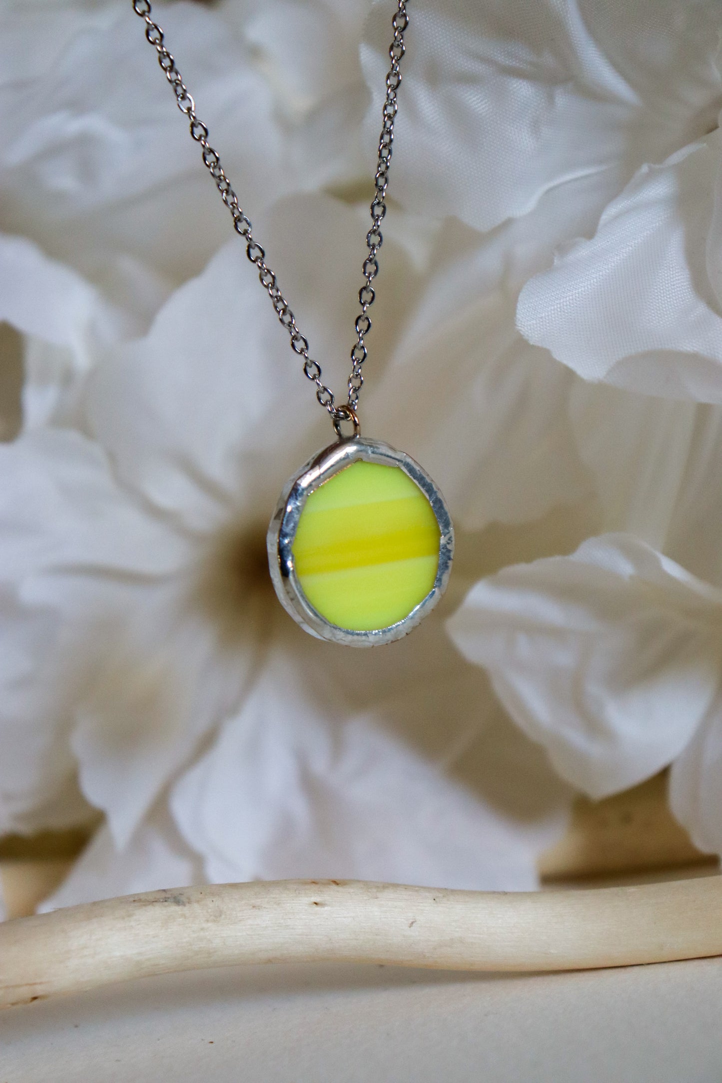 Circle necklaces /  Yellow