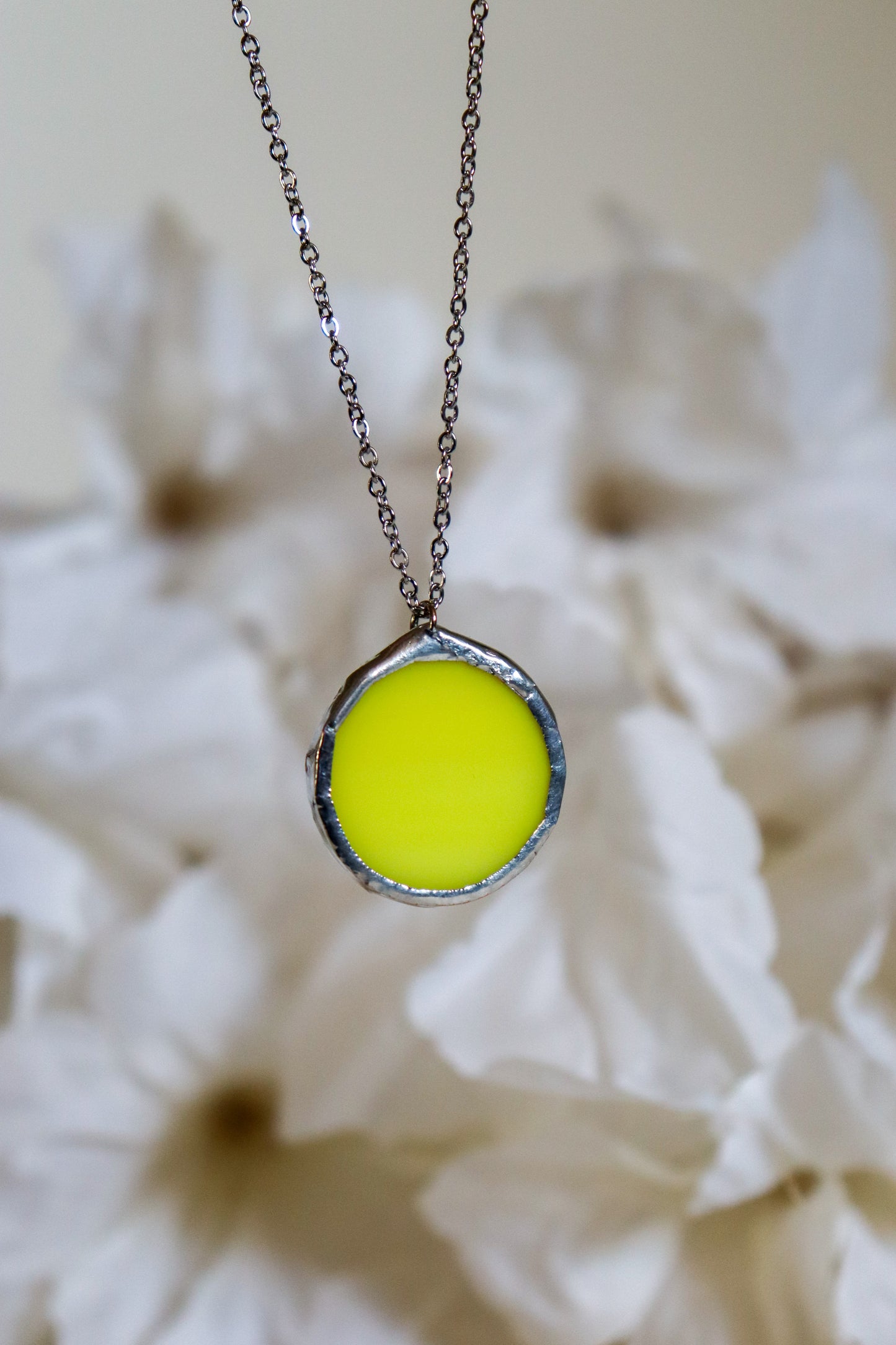 Circle necklaces /  Yellow