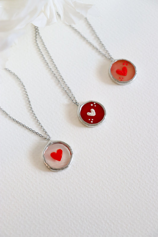Heart necklaces