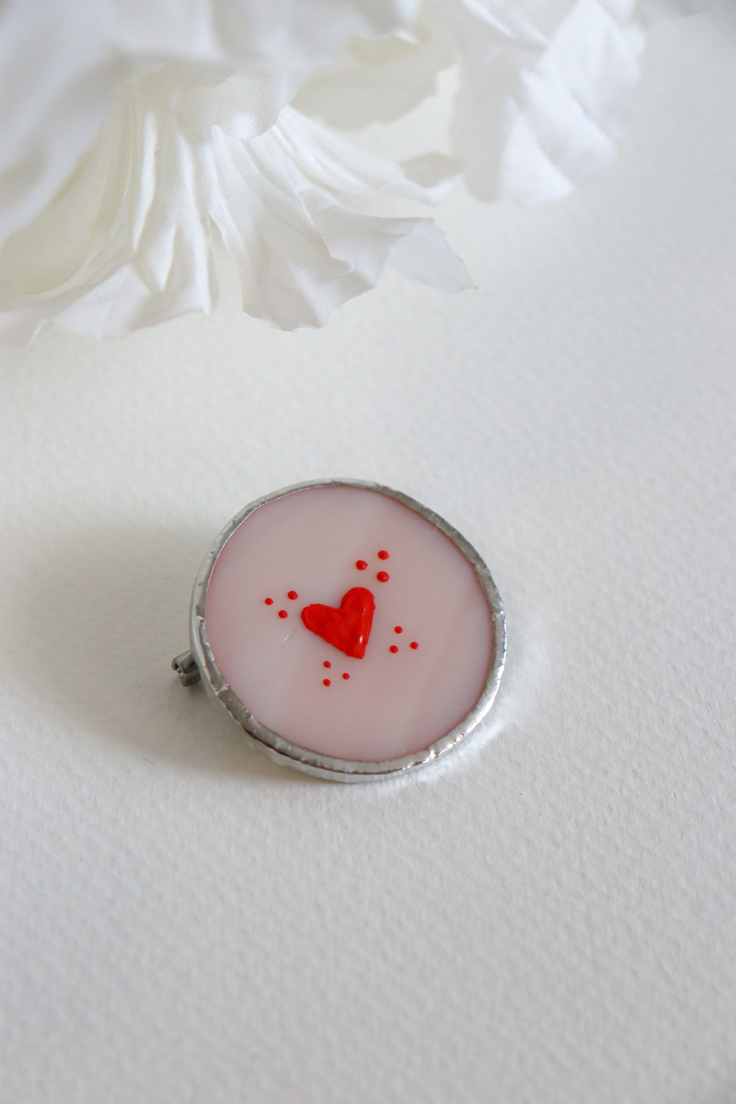 Heart brooch