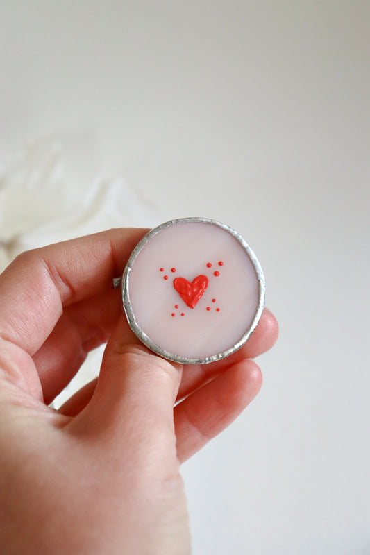 Heart brooch