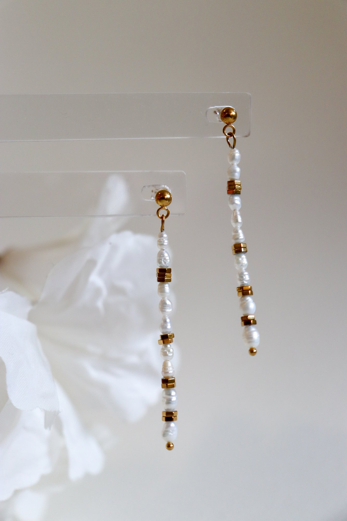 Pearl earrings