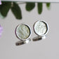 Circle earrings / Icy