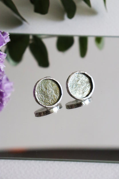 Circle earrings / Icy