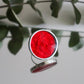 Deep red circle rings