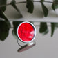 Deep red circle rings