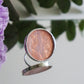 Circle rings / Creamy pink