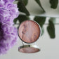 Circle rings / Creamy pink