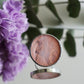 Circle rings / Creamy pink